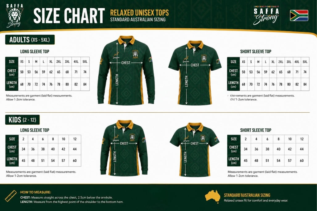 # Saffa Strong Heritage Rugby Top - Pre Order ends July 18